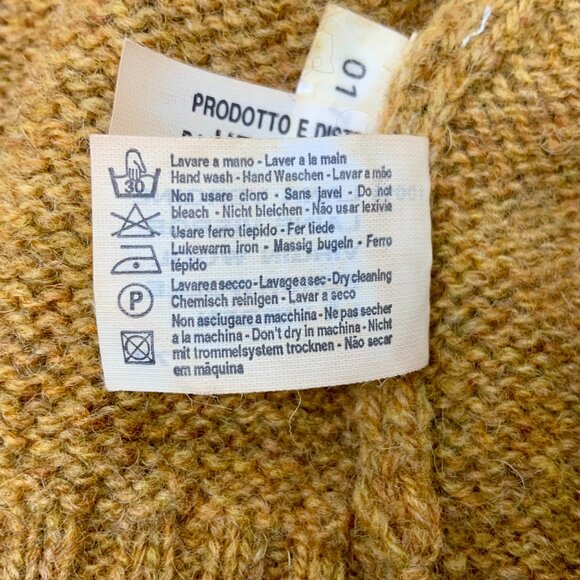 Valentino Jeans Vintage Virgin Wool Men's Knit Melange Crew Sweater Sz 52 (L-XL) - Picture 12 of 16